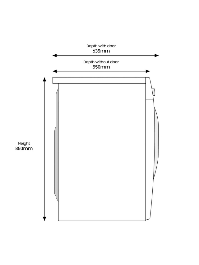 Samsung WW90T554DAN/S1 9kg Washing Machine - Graphite